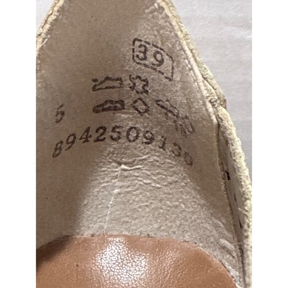 Rieker Mirjam 53 Rieker beige leather Mary Jane shoes with a laser-cut design si - Picture 3 of 7